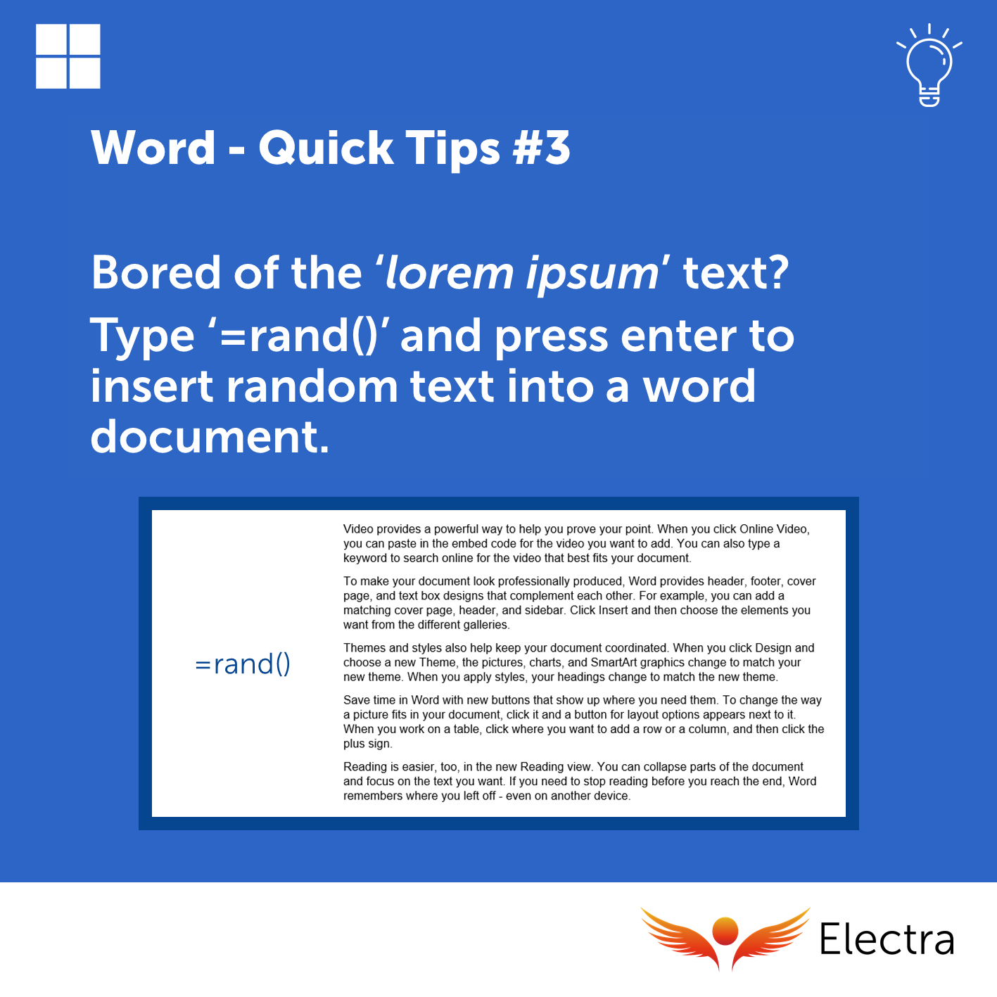 Microsoft 365 Quick Tips