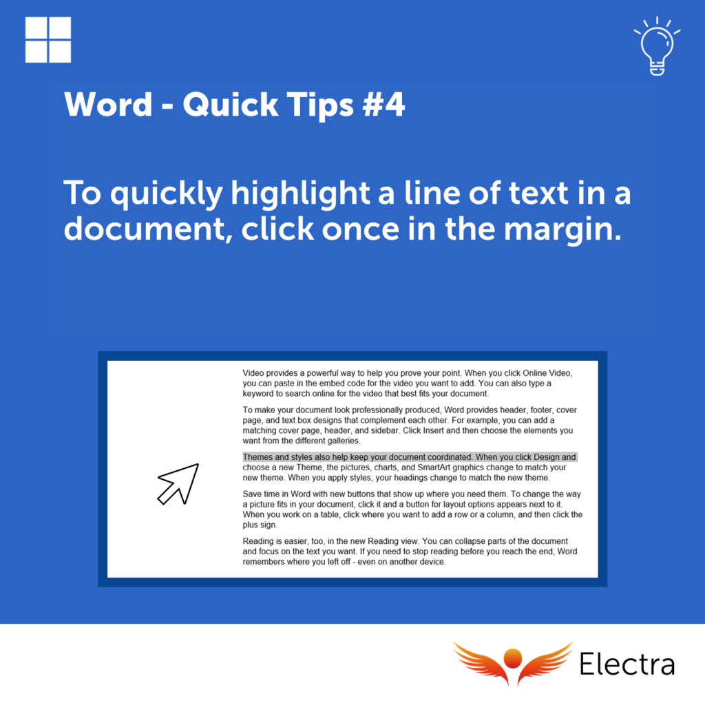 Microsoft 365 Quick Tips - a suite of quick M365 tips - Electra Learning